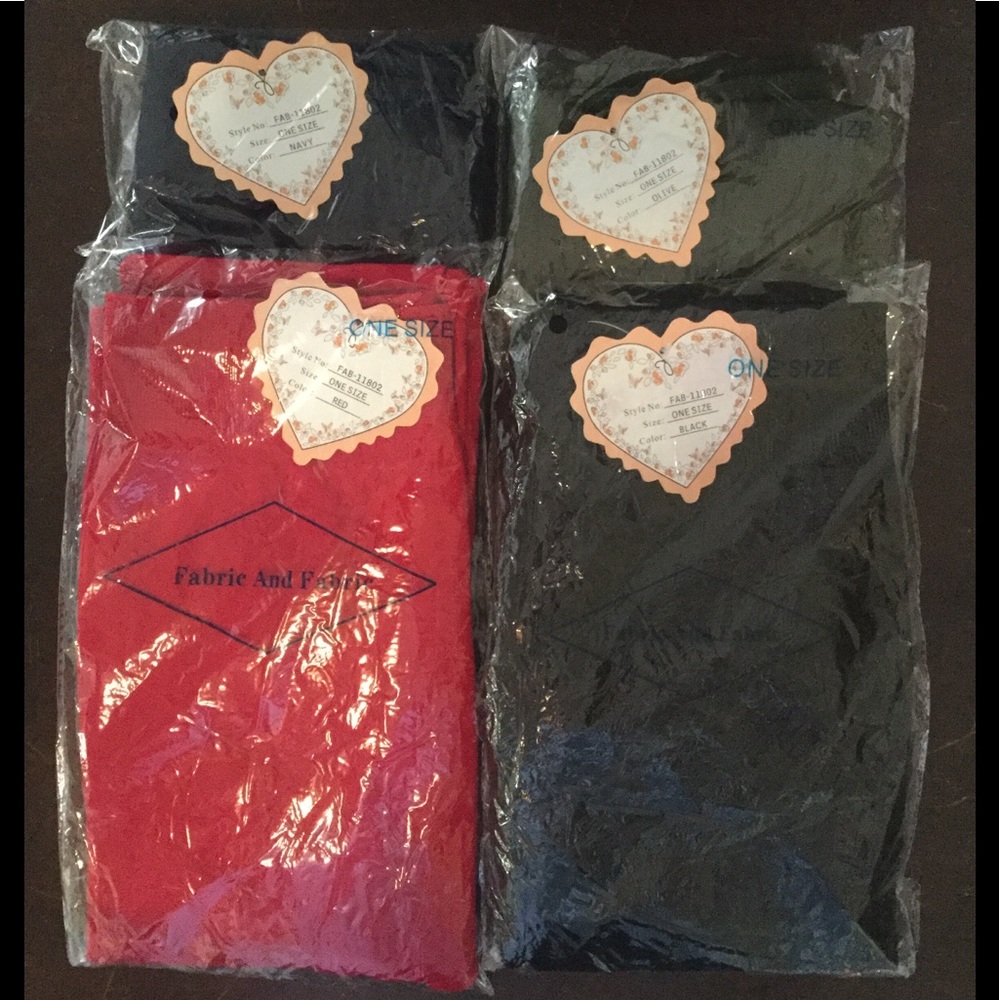Fabric And Fabric Leggings One Size